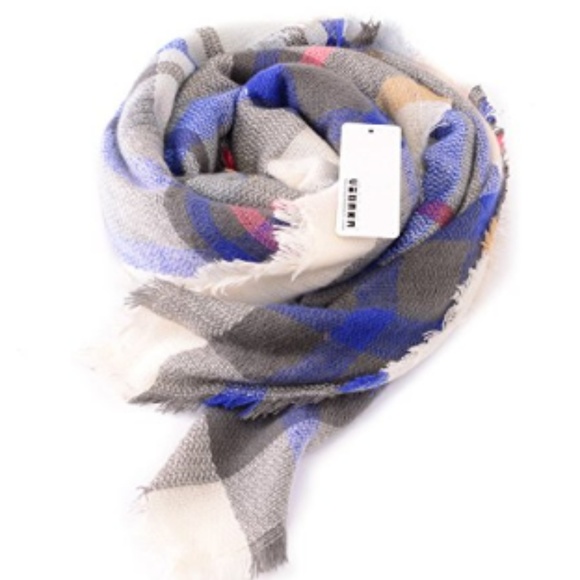 C.C. Boutique Accessories - ONE LEFT!! Oversized Plaid Tartan Blanket Scarf